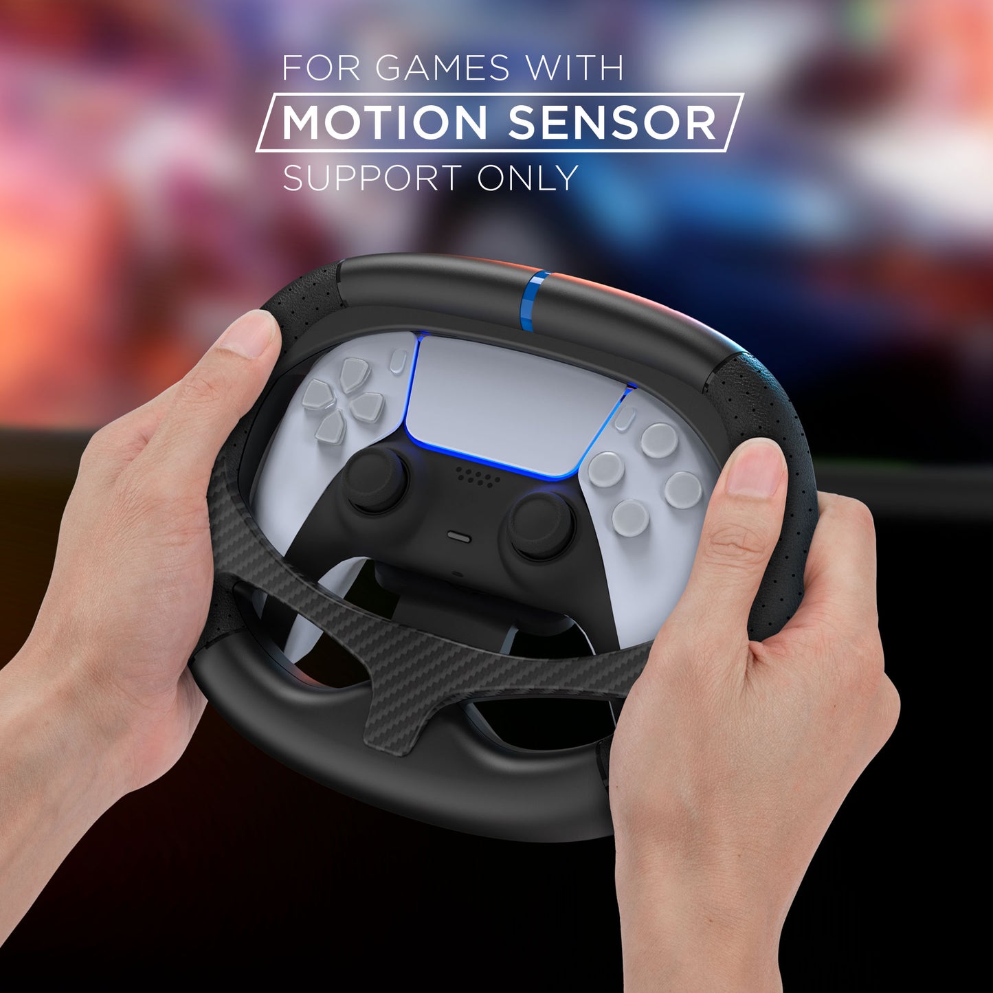 BASEKAMP AERO Racing Wheel Dock for DualSense Controllers - Gyro Racing - PS5, PC