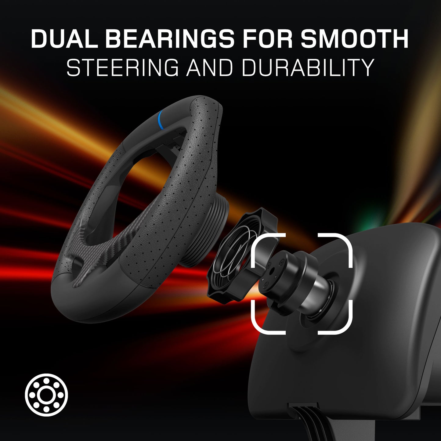 BASEKAMP AERO Racing Wheel Dock for DualSense Controllers - Gyro Racing - PS5, PC