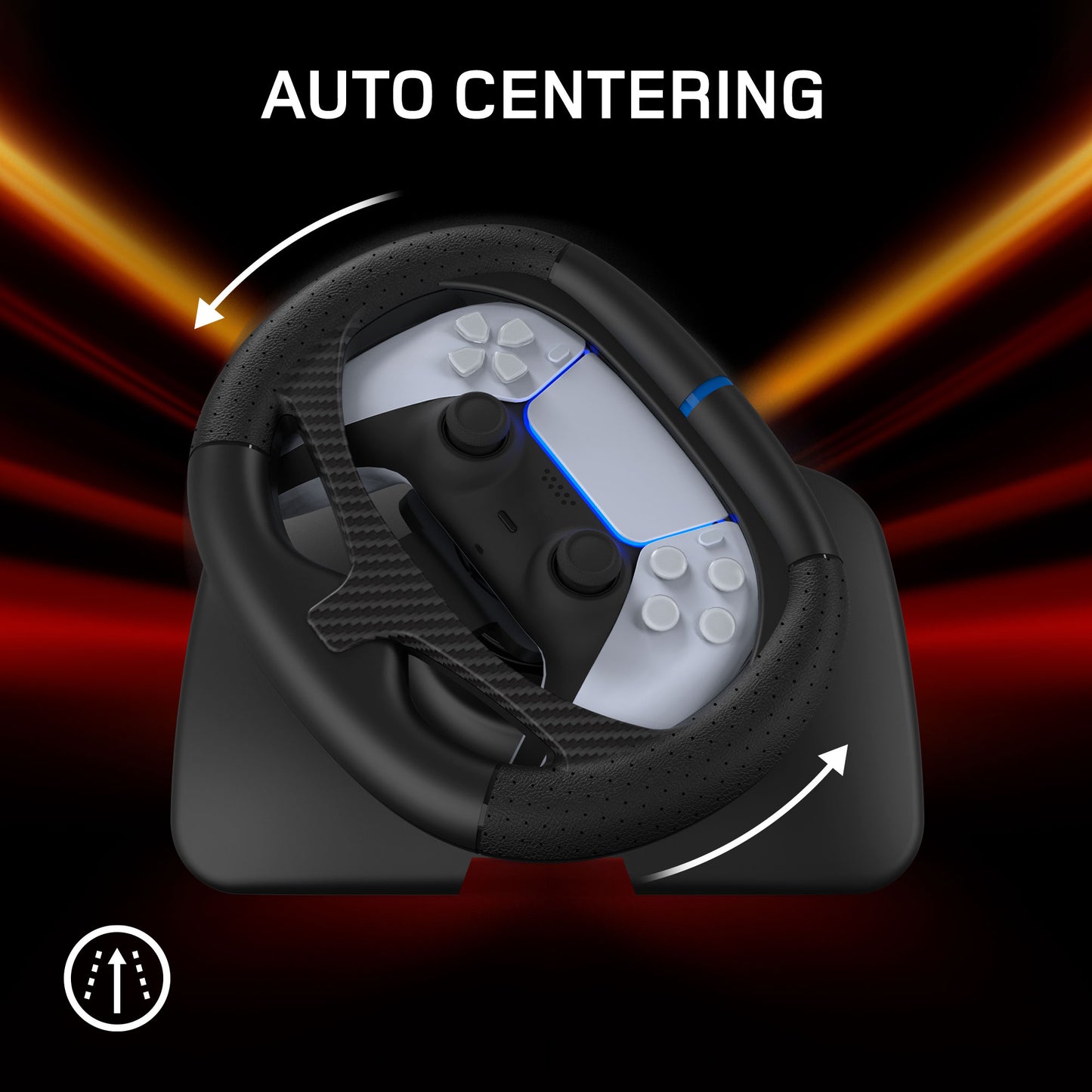 BASEKAMP AERO Racing Wheel Dock for DualSense Controllers - Gyro Racing - PS5, PC