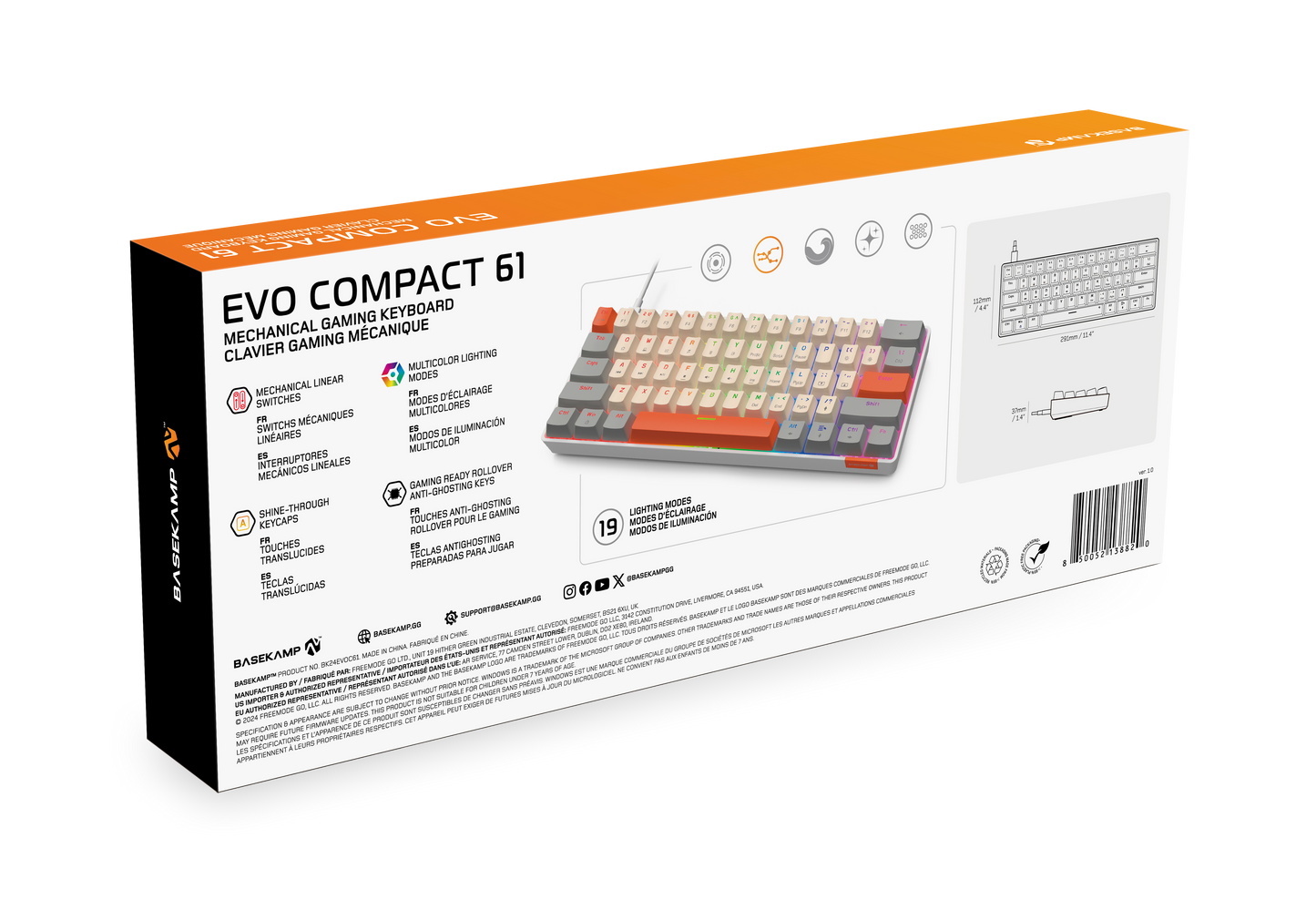 BASEKAMP EVO 61 Mechanical Gaming Keyboard