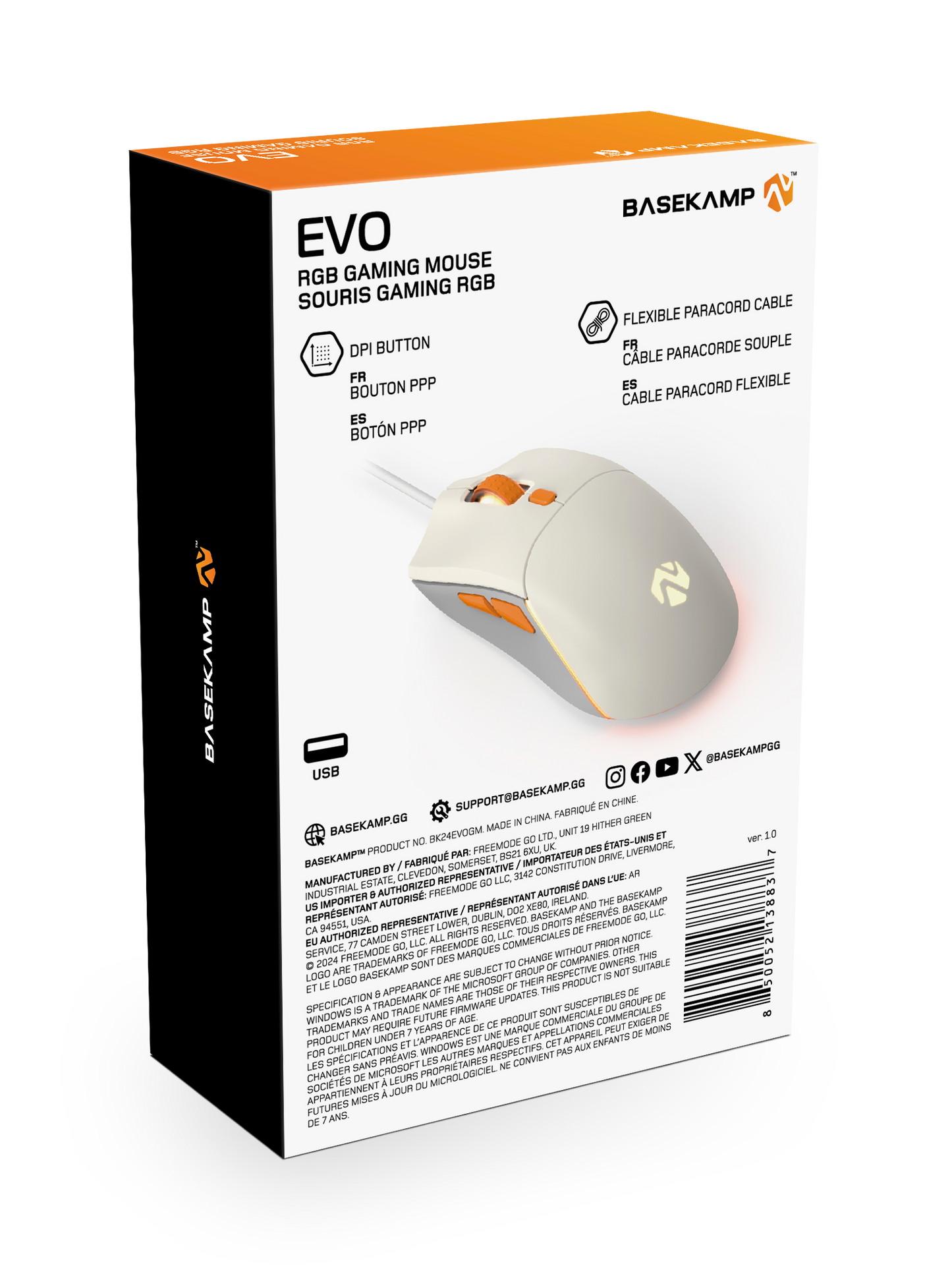 BASEKAMP EVO Wired Gaming Mouse